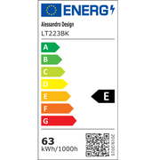 Πολυέλαιος LED με τηλεχειριστήριο HELIX 63W, Κρύο/Ζεστό/Ουδέτερο φως, Ρυθμιζόμενο, Μαύροι πολυέλαιοι LED με τηλεχειριστήριο Προεπιλεγμένος τίτλος Alessandro Design