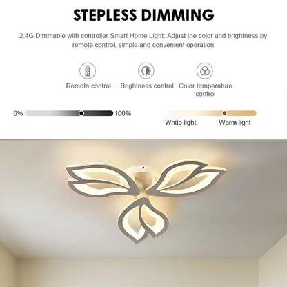 Πολυέλαιος LED με τηλεχειριστήριο LILY 40W, 3 Στοιχεία, Κρύο/Ζεστό/Ουδέτερο φως, Ρυθμιζόμενο, Λευκός πολυέλαιος LED με τηλεχειριστήριο Προεπιλεγμένος τίτλος Alessandro Design