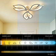 Πολυέλαιος LED με τηλεχειριστήριο LILY 40W, 3 Στοιχεία, Κρύο/Ζεστό/Ουδέτερο φως, Ρυθμιζόμενο, Λευκός πολυέλαιος LED με τηλεχειριστήριο Προεπιλεγμένος τίτλος Alessandro Design