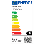 Lustra LED cu Telecomnda RINOVA, 5 cercuri, 137W, Lumina Calda/Rece/Neutra, Dimabila, Auriu Lustre LED cu Telecomanda Default Title Alessandro Design