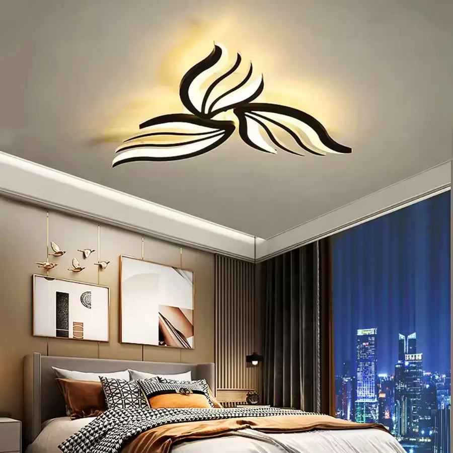 Πολυέλαιος LED με τηλεχειριστήριο SAKURA 37W, 3 πέταλα, κρύο/ζεστό/ουδέτερο φως, ρυθμιζόμενο, λευκός πολυέλαιος LED με τηλεχειριστήριο Προεπιλεγμένος τίτλος Alessandro Design