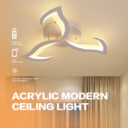 Πολυέλαιος LED με τηλεχειριστήριο LOTUS 32W, 3 πέταλα, κρύο/ζεστό/ουδέτερο φως, ρυθμιζόμενο, λευκός πολυέλαιος LED με τηλεχειριστήριο Προεπιλεγμένος τίτλος Alessandro Design