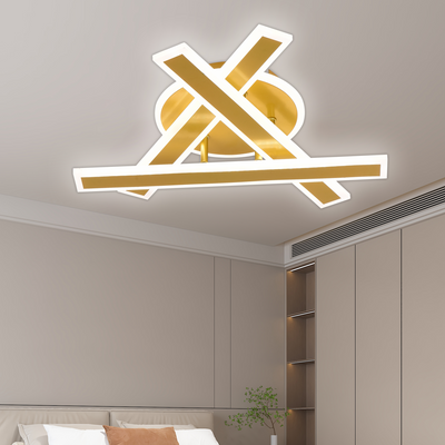 Πολυέλαιος LED με Τηλεχειριστήριο LT755/3GD, 62.2W, 40*5.5*10, IP20, Ψυχρό/Ζεστό/Ουδέτερο φως, Ρυθμιζόμενο, Χρυσό, Σίδερο, Πλεξιγκλάς