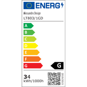 Κρεμαστός πολυέλαιος LED, ANINA, 34W, 1 κύκλος, Διάμετρος 50 cm, Κρύο/Ζεστό/Ουδέτερο φως 3000K/4000K/6000K, Ρυθμιζόμενο, Γυαλιστερό χρυσό Λευκό, Ρυθμιζόμενο ύψος, Μεταλλικοί και Ακρυλικοί LED Πολυέλαιοι με Τηλεχειριστήριο Τηλεχειριστηρίου Adroitless Design