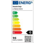 Πολυέλαιος LED με τηλεχειριστήριο SUSAN 96W, 4 τετράγωνα, κρύο/θερμό/ουδέτερο φως, ρυθμιζόμενο, λευκός πολυέλαιος LED με τηλεχειριστήριο Προεπιλεγμένος τίτλος Alessandro Design