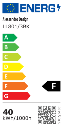 Πολυέλαιος LED PULSARIS 40W, 3 Τετράγωνα, Κρύο/Ζεστό/Ουδέτερο φως, Μαύροι πολυέλαιοι LED Προεπιλεγμένος τίτλος Alessandro Design