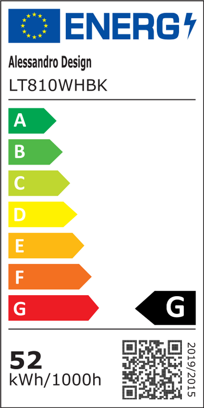 Πολυέλαιος LED με τηλεχειριστήριο VECTOR ARCUS 52W, 2 Στοιχεία, Κρύο/Ζεστό/Ουδέτερο φως, Ρυθμιζόμενο, Μαύρο Λευκό, Μεταλλικό