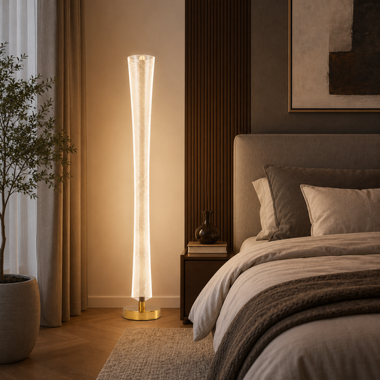 Σύγχρονη λάμπα LED Augustinus 40W 127cm Ζεστό/Ουδέτερο/Ψυχρό Χρυσό φως