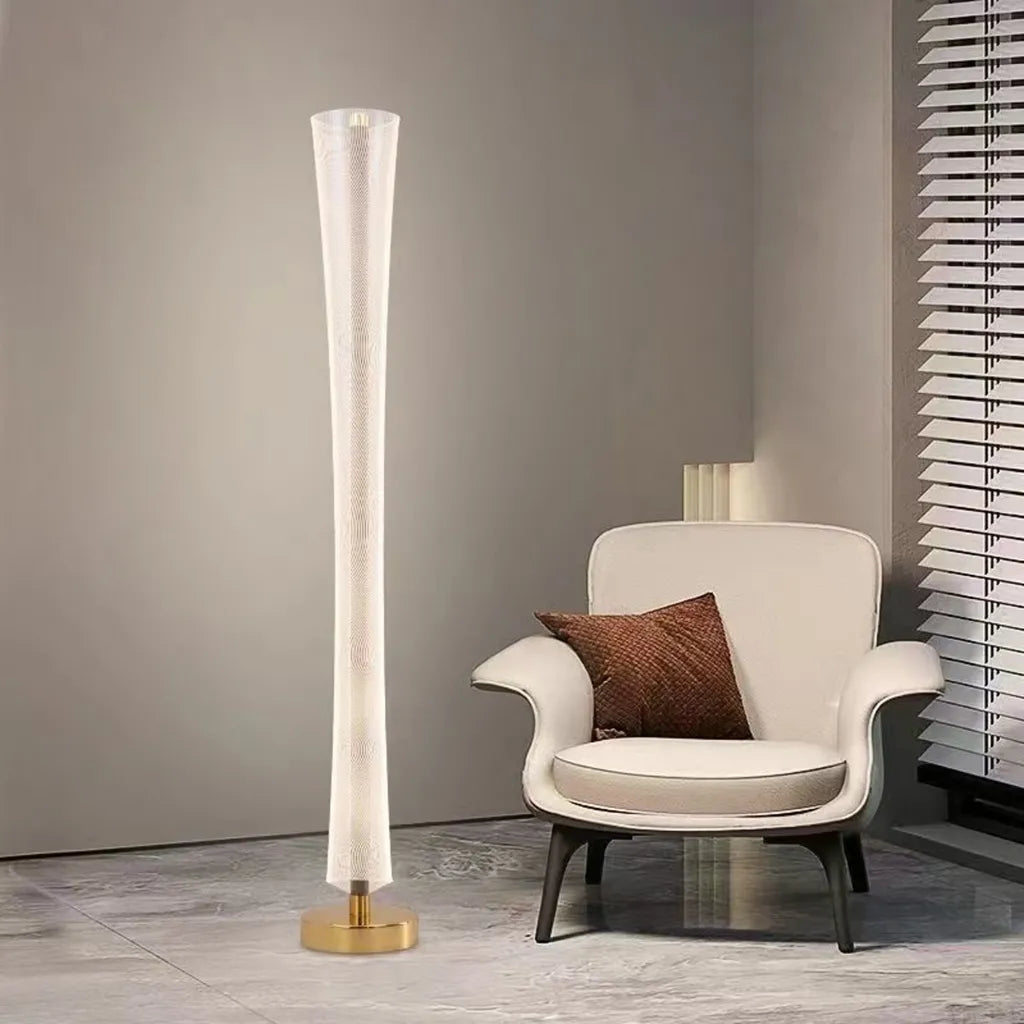 Φωτιστικό δαπέδου LED 40W Μοντέρνο Augustinus 127cm Ζεστό/Ουδέτερο/Ψυχρό Λευκό Veioze & Φωτιστικό δαπέδου Προεπιλεγμένος τίτλος Alessandro Design
