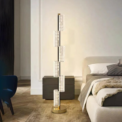 Φωτιστικό δαπέδου LED 40W Modern Austin 125Cm 3000/4000/6000K White Shades & Floor Lamps Προεπιλεγμένος τίτλος Alessandro Design