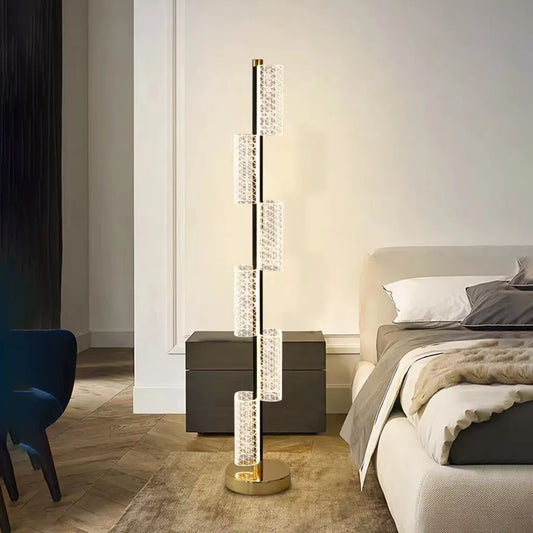 Φωτιστικό δαπέδου LED 40W Modern Austin 125Cm 3000/4000/6000K White Shades & Floor Lamps Προεπιλεγμένος τίτλος Alessandro Design