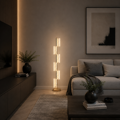 Λάμπα LED 40W Modern Austin 125Cm 3000/4000/6000K Χρυσό