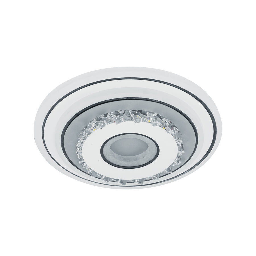 Κρυστάλλινος πολυέλαιος LED MITA 28W, Διάμετρος 20 cm, Στρογγυλός, Κρύο/Ζεστό/Ουδέτερο φως, Λευκοί πολυέλαιοι LED Προεπιλεγμένος τίτλος Alessandro Design