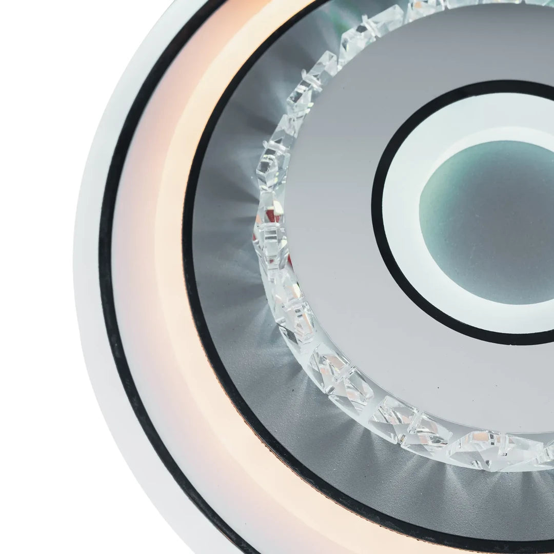 Κρυστάλλινος πολυέλαιος LED MITA 28W, Διάμετρος 20 cm, Στρογγυλός, Κρύο/Ζεστό/Ουδέτερο φως, Λευκοί πολυέλαιοι LED Προεπιλεγμένος τίτλος Alessandro Design