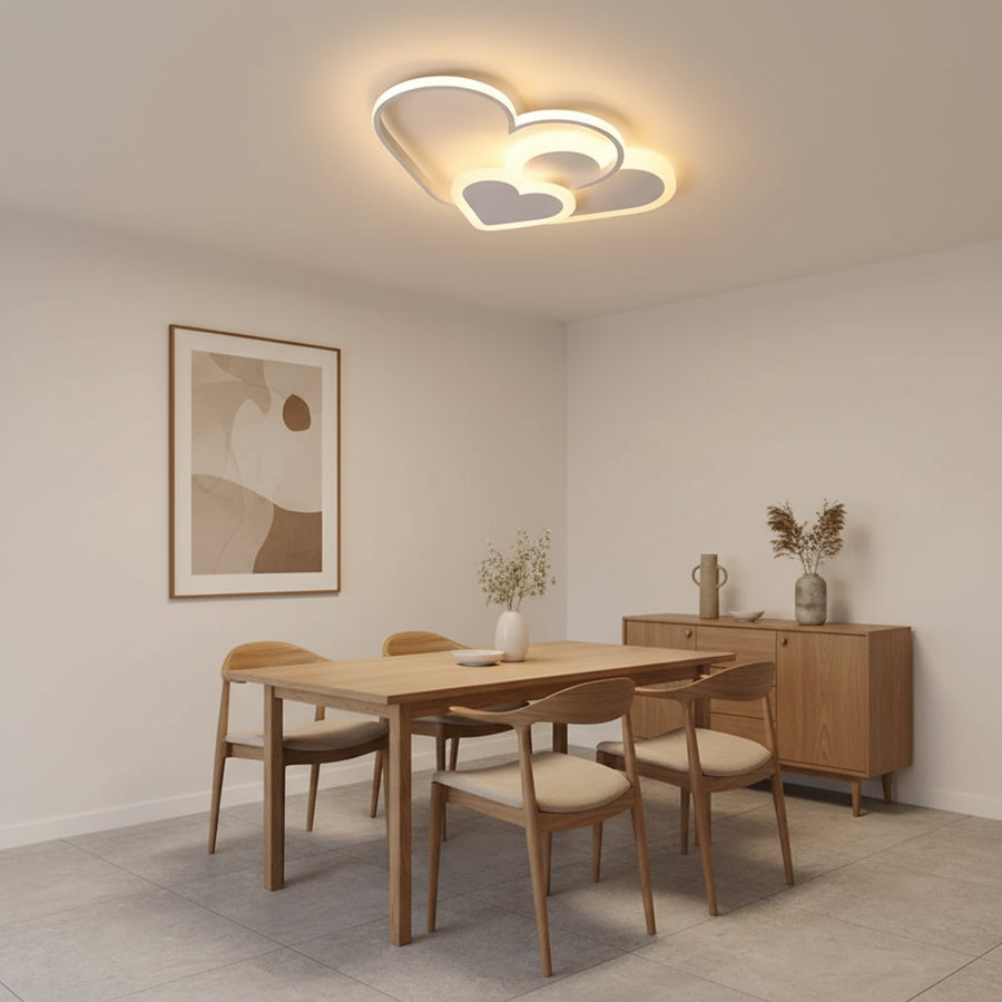 Πολυέλαιος LED με τηλεχειριστήριο AMI 48W, 3 καρδιές, κρύο/ζεστό/ουδέτερο φως, ρυθμιζόμενο, λευκός πολυέλαιος LED με τηλεχειριστήριο Προεπιλεγμένος τίτλος Alessandro Design