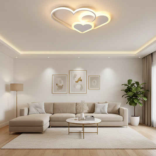 Πολυέλαιος LED με τηλεχειριστήριο AMI 48W, 3 καρδιές, κρύο/ζεστό/ουδέτερο φως, ρυθμιζόμενο, λευκός πολυέλαιος LED με τηλεχειριστήριο Προεπιλεγμένος τίτλος Alessandro Design