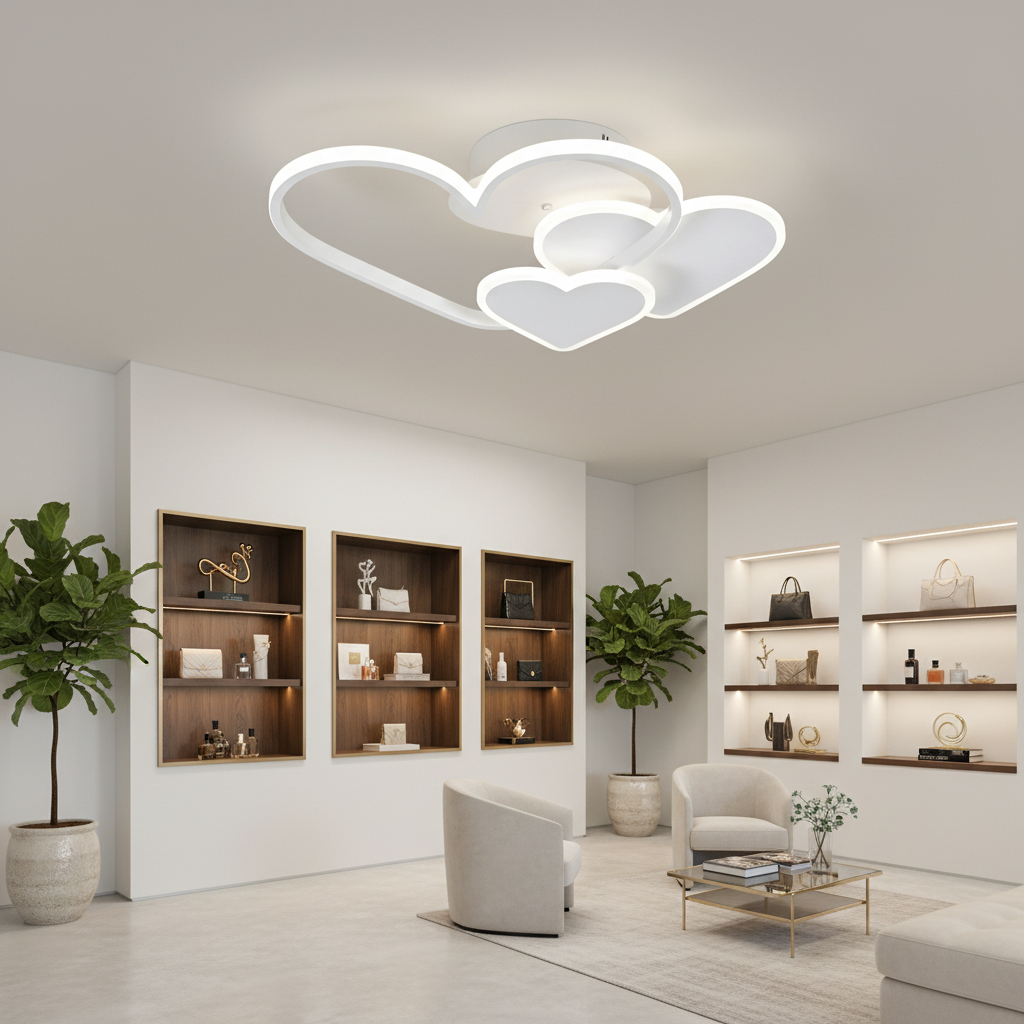 Πολυέλαιος LED με τηλεχειριστήριο AMI 48W, 3 καρδιές, κρύο/ζεστό/ουδέτερο φως, ρυθμιζόμενο, λευκός πολυέλαιος LED με τηλεχειριστήριο Προεπιλεγμένος τίτλος Alessandro Design
