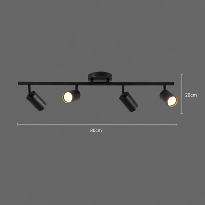 Lustra Clasica Sisimiut, 4xGU10, Metal, Negru