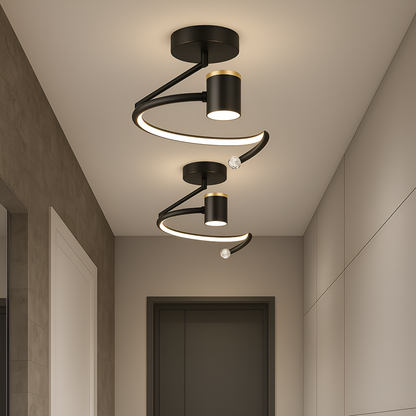 Lustra LED, 34W, Diametru 24cm, lumina Rece/Calda/Neutra, Negru Default Title Alessandro Design