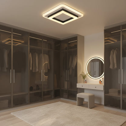 MODERN LED Chandelier 25W, Διαστάσεις 19,5x19,5 cm, Τετράγωνο, Κρύο/Ζεστό/Ουδέτερο φως, Μαύροι πολυέλαιοι LED Προεπιλεγμένος τίτλος Alessandro Design