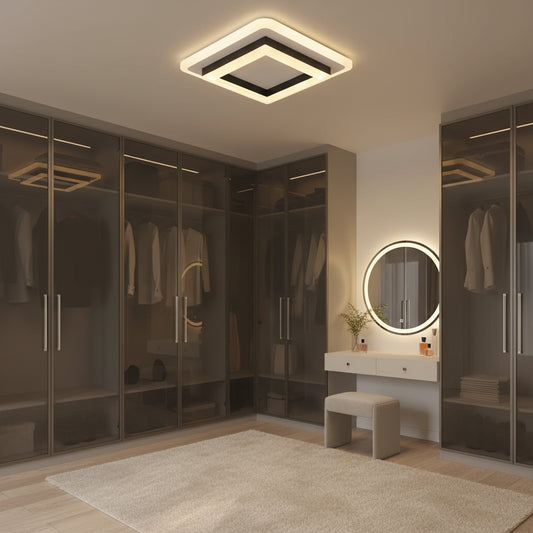 MODERN LED Chandelier 25W, Διαστάσεις 19,5x19,5 cm, Τετράγωνο, Κρύο/Ζεστό/Ουδέτερο φως, Μαύροι πολυέλαιοι LED Προεπιλεγμένος τίτλος Alessandro Design