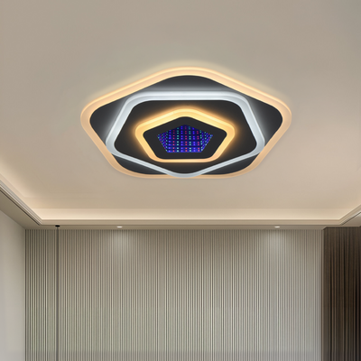 Πολυέλαιος NEXA 3D LED 39W, Διάμετρος 25cm, Κρύο/Ζεστό/Ουδέτερο φως, Λευκό