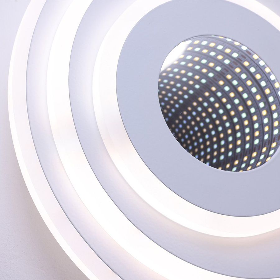 Πολυέλαιος LED NEXA ROTUND 3D 39W, Κρύο/Ζεστό/Ουδέτερο φως, Λευκοί πολυέλαιοι LED Προεπιλεγμένος τίτλος Alessandro Design