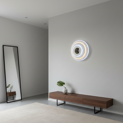 Πολυέλαιος LED NEXA ROTUND 3D 39W, Κρύο/Ζεστό/Ουδέτερο φως, Λευκοί πολυέλαιοι LED Προεπιλεγμένος τίτλος Alessandro Design