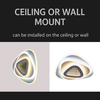Πολυέλαιος LED NEXA Triangle 3D 40W, Λευκό, Κρύο/Ζεστό/Ουδέτερο φως LED Πολυέλαιοι Προεπιλεγμένος τίτλος Alessandro Design