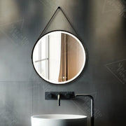 LED Στρογγυλός καθρέφτης, 50 cm, Celeste Majeste Noir Eleve MotionGlow Marcello, Σύστημα αποθαμβώματος, Ρολόι & Θερμόμετρο, Καθρέφτες Dimable Marcello Προεπιλεγμένος τίτλος Alessandro Design