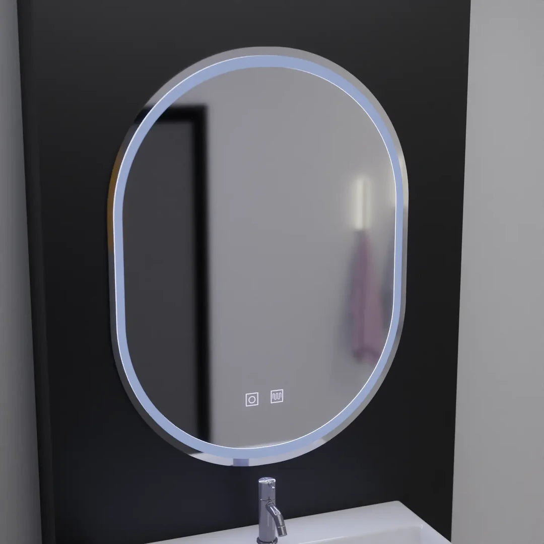 Καθρέφτης LED Οβάλ, 60x80cm, Velara Touch, Σύστημα Demister, Dimmable Mirrors Korman E Προεπιλεγμένος τίτλος Alessandro Design