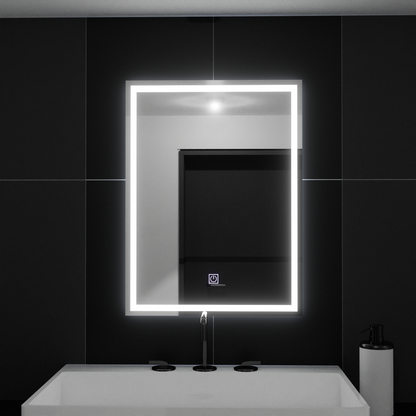 Ορθογώνιος καθρέφτης LED, 50x70cm, ΠΛΑΙΣΙΟ Basic Touch Mirrors Korman C Προεπιλεγμένος τίτλος Alessandro Design