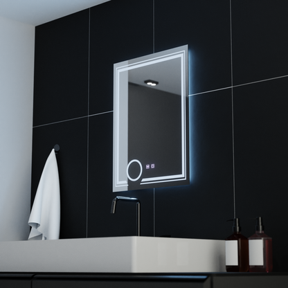 Oglinda LED Rectangulara, 60x80cm, CANTO Touch, Sistem Dezaburire, Dimabila Oglinzi Korman E Default Title Alessandro Design
