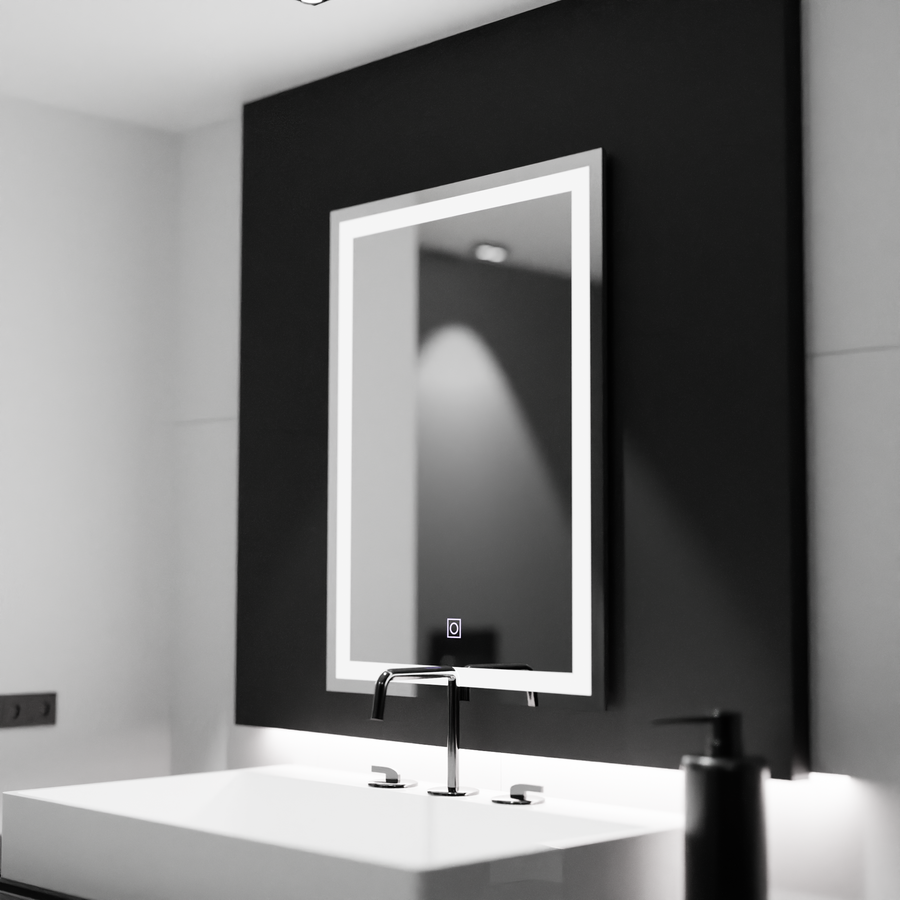 Ορθογώνιος καθρέφτης LED, 60x80cm, ΠΛΑΙΣΙΟ Basic Touch Mirrors Korman C Προεπιλεγμένος τίτλος Alessandro Design