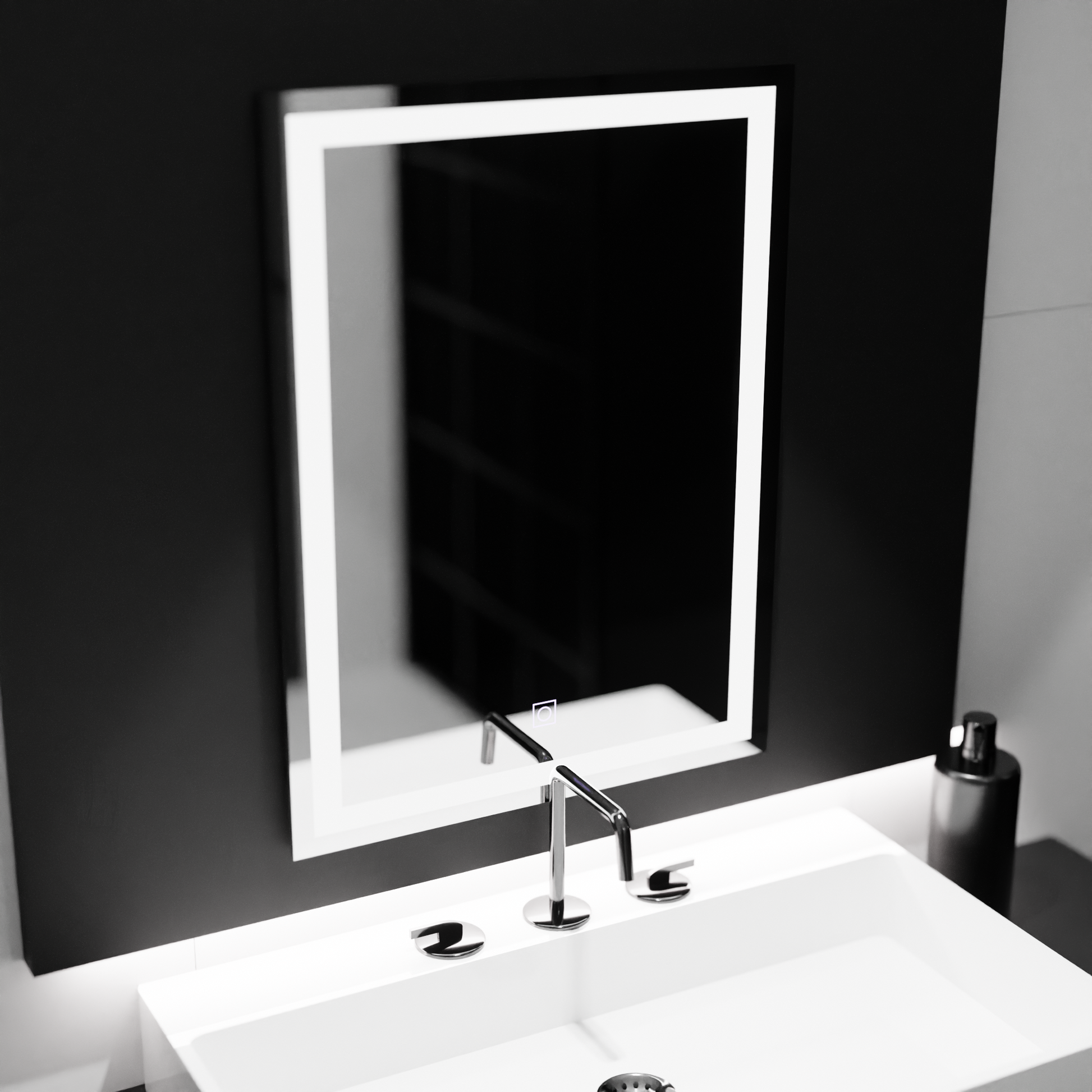 Ορθογώνιος καθρέφτης LED, 60x80cm, ΠΛΑΙΣΙΟ Basic Touch Mirrors Korman C Προεπιλεγμένος τίτλος Alessandro Design