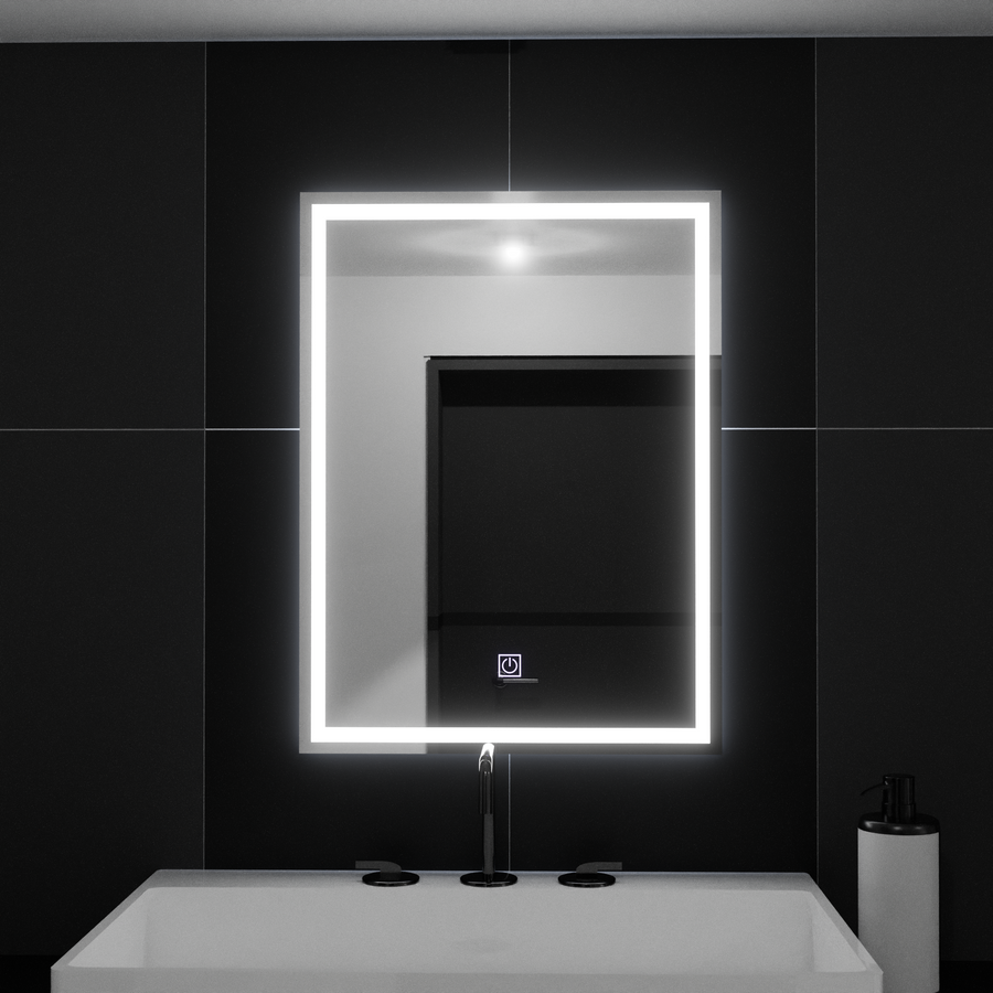 Ορθογώνιος καθρέφτης LED, 60x80cm, ΠΛΑΙΣΙΟ Basic Touch Mirrors Korman C Προεπιλεγμένος τίτλος Alessandro Design