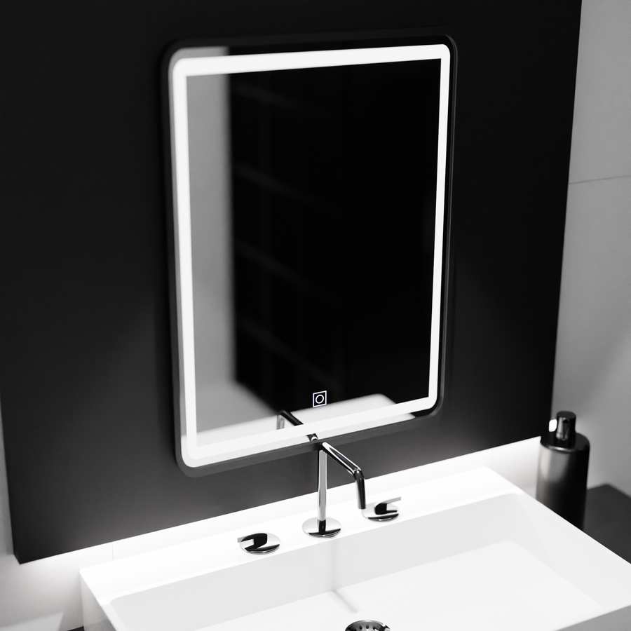 Ορθογώνιος καθρέφτης LED, 60x80cm, Απόχρωση Basic Touch Mirrors Korman C Προεπιλεγμένος τίτλος Alessandro Design