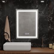 Ορθογώνιος καθρέφτης LED, 45x60cm, RADIANTE Touch, Demister System, Dimmable Mirrors Korman E Προεπιλεγμένος τίτλος Alessandro Design