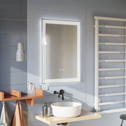 Ορθογώνιος καθρέφτης LED, Demister, 50x70cm, ADIS Basic Touch Mirrors Korman E Προεπιλεγμένος τίτλος Alessandro Design