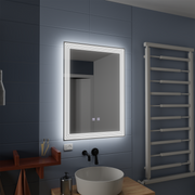 Ορθογώνιος καθρέφτης LED, Demister, 50x70cm, ADIS Basic Touch Mirrors Korman E Προεπιλεγμένος τίτλος Alessandro Design