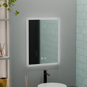 Ορθογώνιος καθρέφτης LED, 60x80cm, Touch VENERA, Σύστημα Demister, Dimmable Mirrors Korman E Προεπιλεγμένος τίτλος Alessandro Design