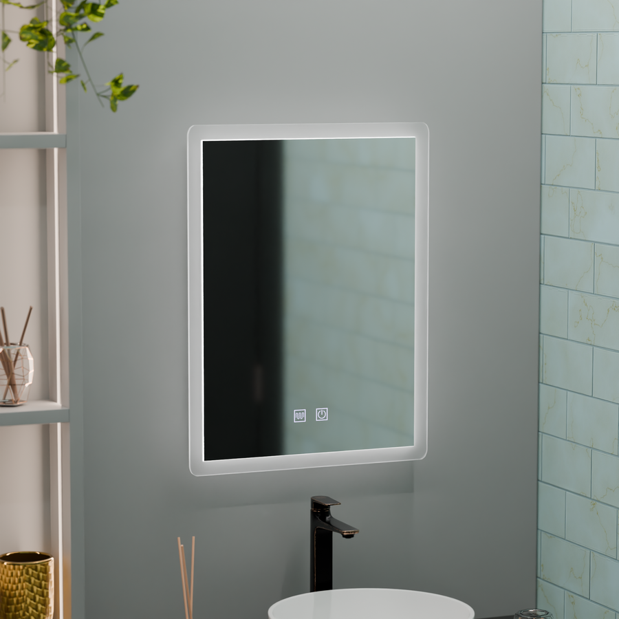 Ορθογώνιος καθρέφτης LED, 60x80cm, Touch VENERA, Σύστημα Demister, Dimmable Mirrors Korman E Προεπιλεγμένος τίτλος Alessandro Design
