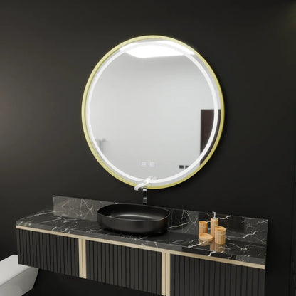 LED Στρογγυλός καθρέφτης, 50cm, Glanz Touch, Demister System, Dimmable Mirrors Korman E Προεπιλεγμένος τίτλος Alessandro Design