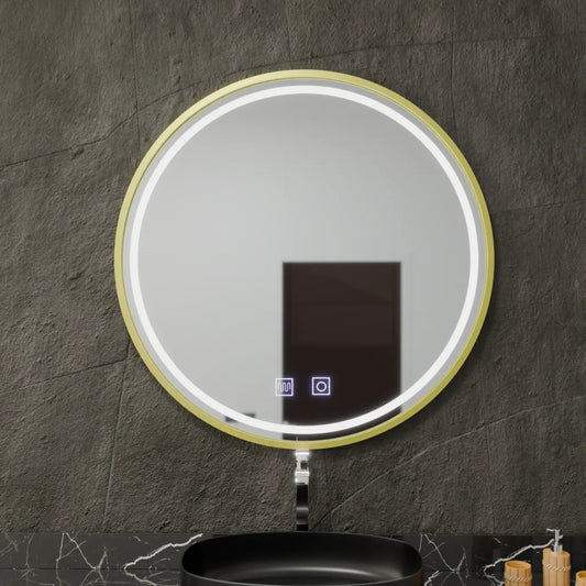 LED Στρογγυλός καθρέφτης, 50cm, Glanz Touch, Demister System, Dimmable Mirrors Korman E Προεπιλεγμένος τίτλος Alessandro Design