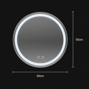 Στρογγυλός καθρέφτης LED 50cm Lucea Touch Cold Light System Demist