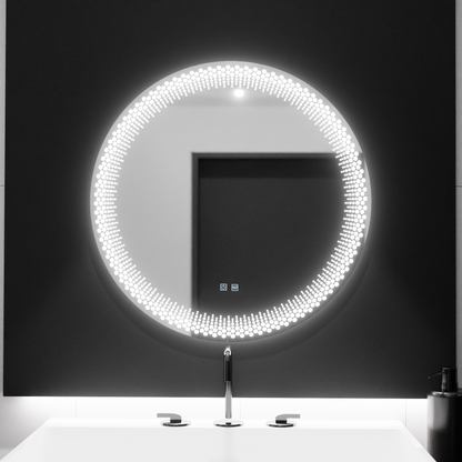 LED Στρογγυλός καθρέφτης 60cm, Stellaire Touch, Σύστημα Demister, Dimmable Mirrors Korman E Προεπιλεγμένος τίτλος Alessandro Design