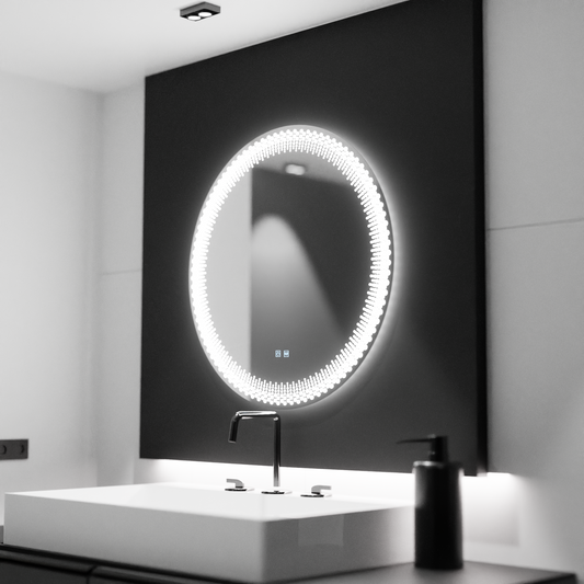 LED Στρογγυλός καθρέφτης 60cm, Stellaire Touch, Σύστημα Demister, Dimmable Mirrors Korman E Προεπιλεγμένος τίτλος Alessandro Design