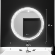 Καθρέφτης LED Στρογγυλός 60cm, Stellaire Touch, Σύστημα Demister, Dimmable