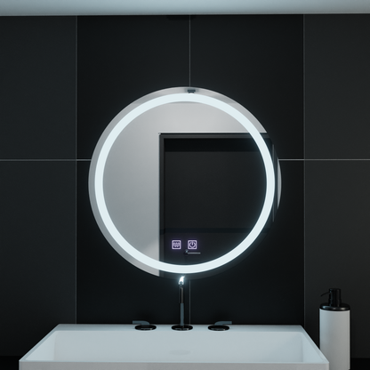 LED Στρογγυλός καθρέφτης, 70cm, Φωτισμός αφής, Σύστημα Demister, Dimmable Mirrors Korman E Προεπιλεγμένος τίτλος Alessandro Design