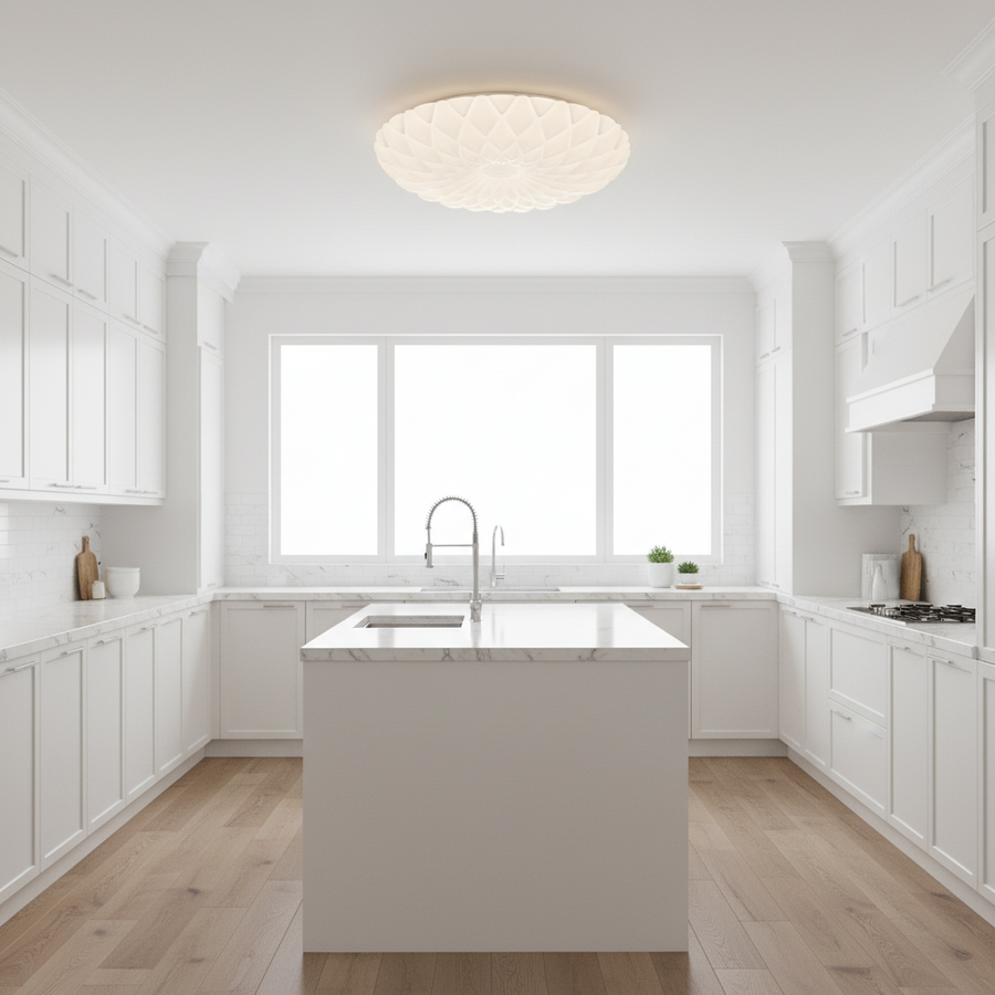 Plafonieră PL154 LED 35 cm, 31W, 3000K / 4000K / 6000K, Alb, Metal si Acril Plafoniere LED Default Title Alessandro Design